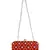 Adorn Embellished Cotton Polyester Clutch Red & Multi