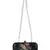 Adorn Embellished Faux Silk Clutch Black & Multi