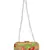 Adorn Embroidered & Embellished Faux Silk Clutch Beige & Multi