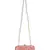 Adorn Embroidered & Embellished Faux Silk Clutch Baby Pink