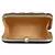 Adorn Embellished Faux Silk Clutch Black & Multi