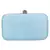 Adorn Embellished Faux Silk Clutch Sky Blue & Red