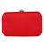 Adorn Embellished Faux Silk Clutch Multi & Red