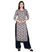 Multicolor printed Cotton ethnic kurtis