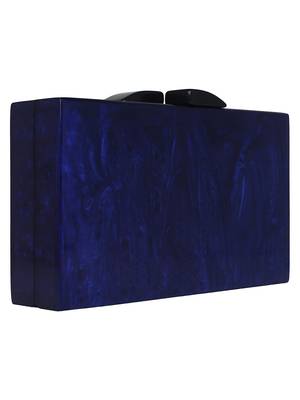 Pitch Textured Resin Clutch Blue 2
