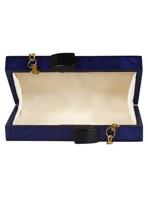 Pitch Textured Resin Clutch Blue 5