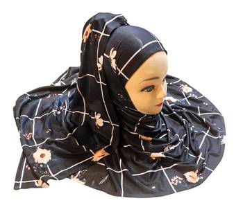 Justkartit Women'S Casual Wear Jersey Stretchable Material Printed Hijab Scarf Dupatta 2