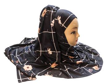 Justkartit Women'S Casual Wear Jersey Stretchable Material Printed Hijab Scarf Dupatta 3