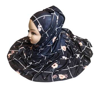 Justkartit Women'S Casual Wear Jersey Stretchable Material Printed Hijab Scarf Dupatta 5