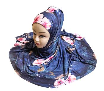 Justkartit Women'S Casual Wear Jersey Stretchable Material Printed Scarf Hijab Dupatta 1