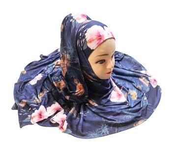 Justkartit Women'S Casual Wear Jersey Stretchable Material Printed Scarf Hijab Dupatta 4