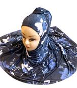 Justkartit Women'S Multi Color Daily Wear Jersey Stretchable Material Printed Hijab Scarf Dupatta