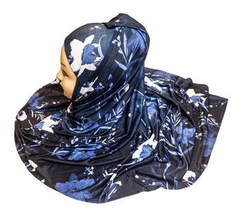 Justkartit Women'S Multi Color Daily Wear Jersey Stretchable Material Printed Hijab Scarf Dupatta 5