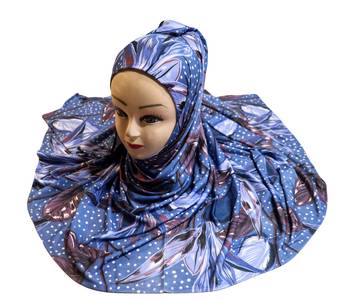 Justkartit Women'S Outdoor Wear Jersey Stretchable Material Printed Hijab Scarf Dupatta 1