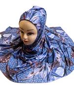 Justkartit Women'S Outdoor Wear Jersey Stretchable Material Printed Hijab Scarf Dupatta