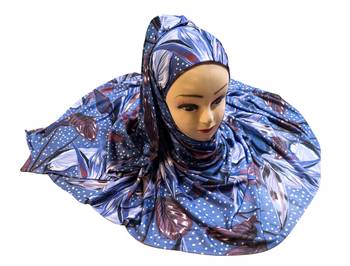 Justkartit Women'S Outdoor Wear Jersey Stretchable Material Printed Hijab Scarf Dupatta 2