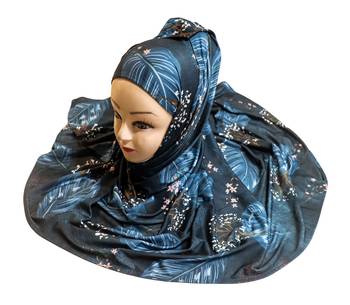 Justkartit Women'S Jersey Stretchable Material Printed Hijab Scarf Dupatta 1
