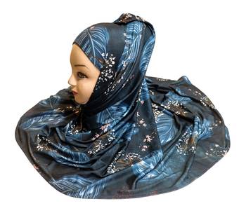 Justkartit Women'S Jersey Stretchable Material Printed Hijab Scarf Dupatta 2