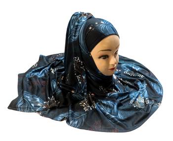 Justkartit Women'S Jersey Stretchable Material Printed Hijab Scarf Dupatta 3