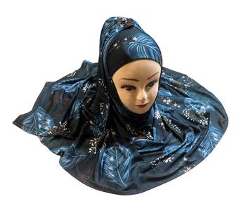 Justkartit Women'S Jersey Stretchable Material Printed Hijab Scarf Dupatta 4