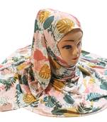 Justkartit Women'S Islamic Wear Jersey Stretchable Material Printed Hijab Scarf Dupatta