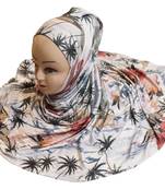Women'S Jersey Stretchable Material Printed Hijab Scarf Dupatta