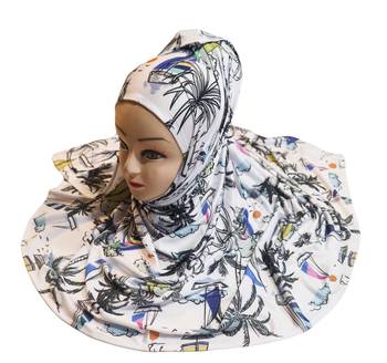 Justkartit Women'S Occasion Wear Jersey Stretchable Material Printed Hijab Scarf Dupatta 1