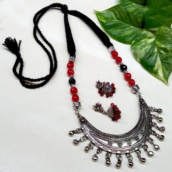 Black agate necklaces 1