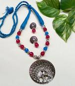 Blue agate necklaces