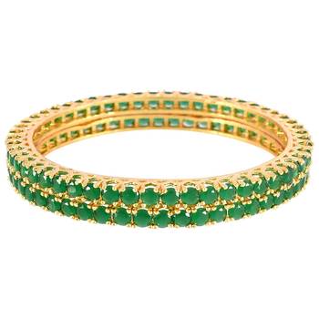 Green Cubic Zirconia Bangles And Bracelets 1
