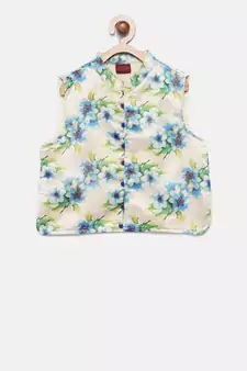 Blue plain polyester boys-kurta-pyjama