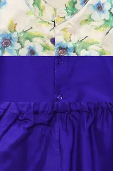 Blue plain polyester boys-kurta-pyjama
