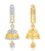 White cubic zirconia earrings