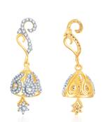 White cubic zirconia earrings