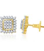 White cubic zirconia earrings