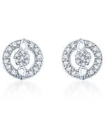 White cubic zirconia earrings