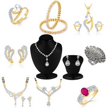 White diamond jewellery-combo 1