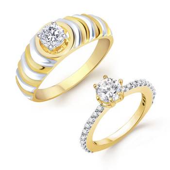White cubic zirconia jewellery-combo 1