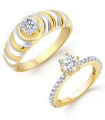 White cubic zirconia jewellery-combo