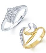 White cubic zirconia jewellery-combo