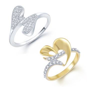 White cubic zirconia jewellery-combo 1