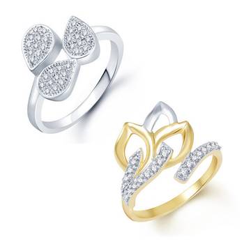 White cubic zirconia jewellery-combo 1