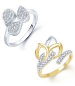 White cubic zirconia jewellery-combo