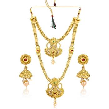 Gold diamond necklace-sets 3