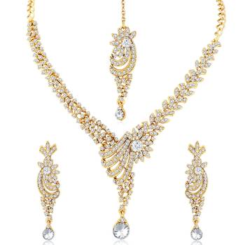 Gold diamond necklace-sets 4
