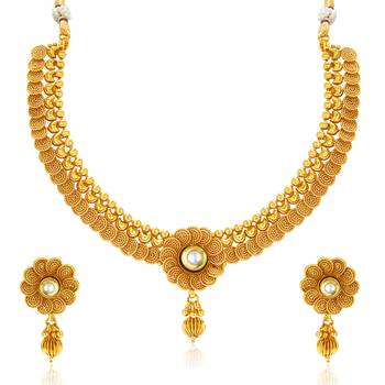 Gold diamond necklace-sets 2