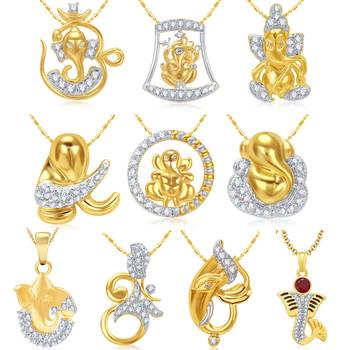 Gold diamond pendants 1