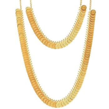 Gold diamond necklace-sets 1