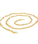 Gold pearl collar-necklace