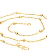 Gold pearl collar-necklace
